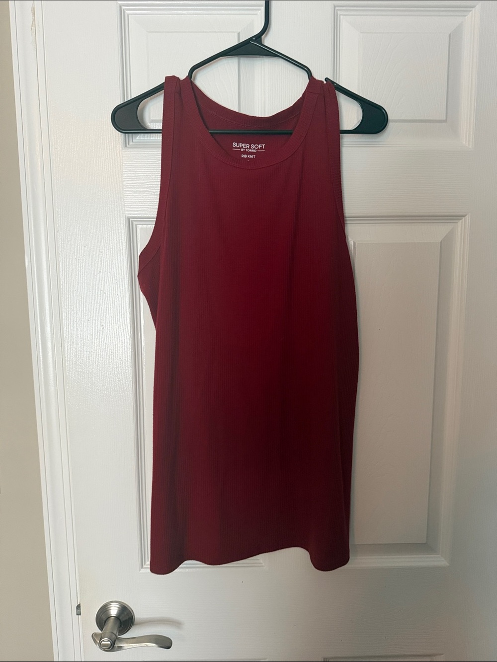 torrid Burgundy Ribbed Tank Top